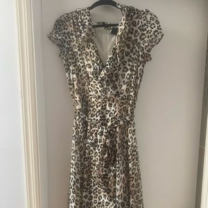 Gabby Sky Leopard Print Dress - size 6